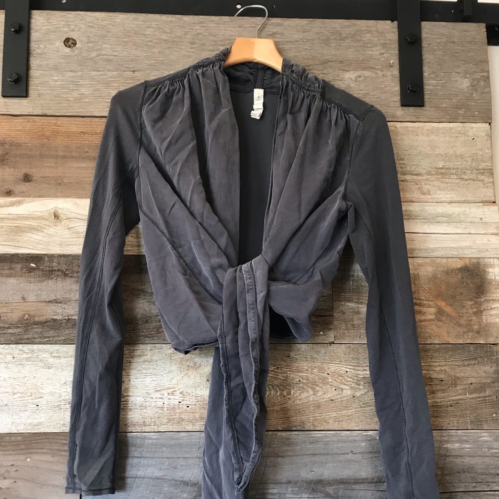 Lululemon washed silk cardigan